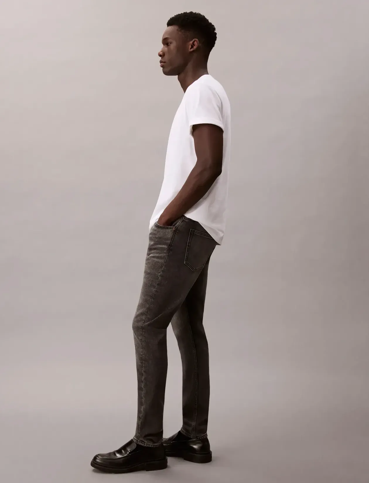 SLIM TAPER HEARST GREY JEAN - Slim jeans