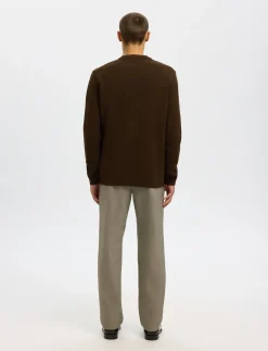 SLMDANE LS KNIT REG STRUC CREW NECK NOOS - Rund hals