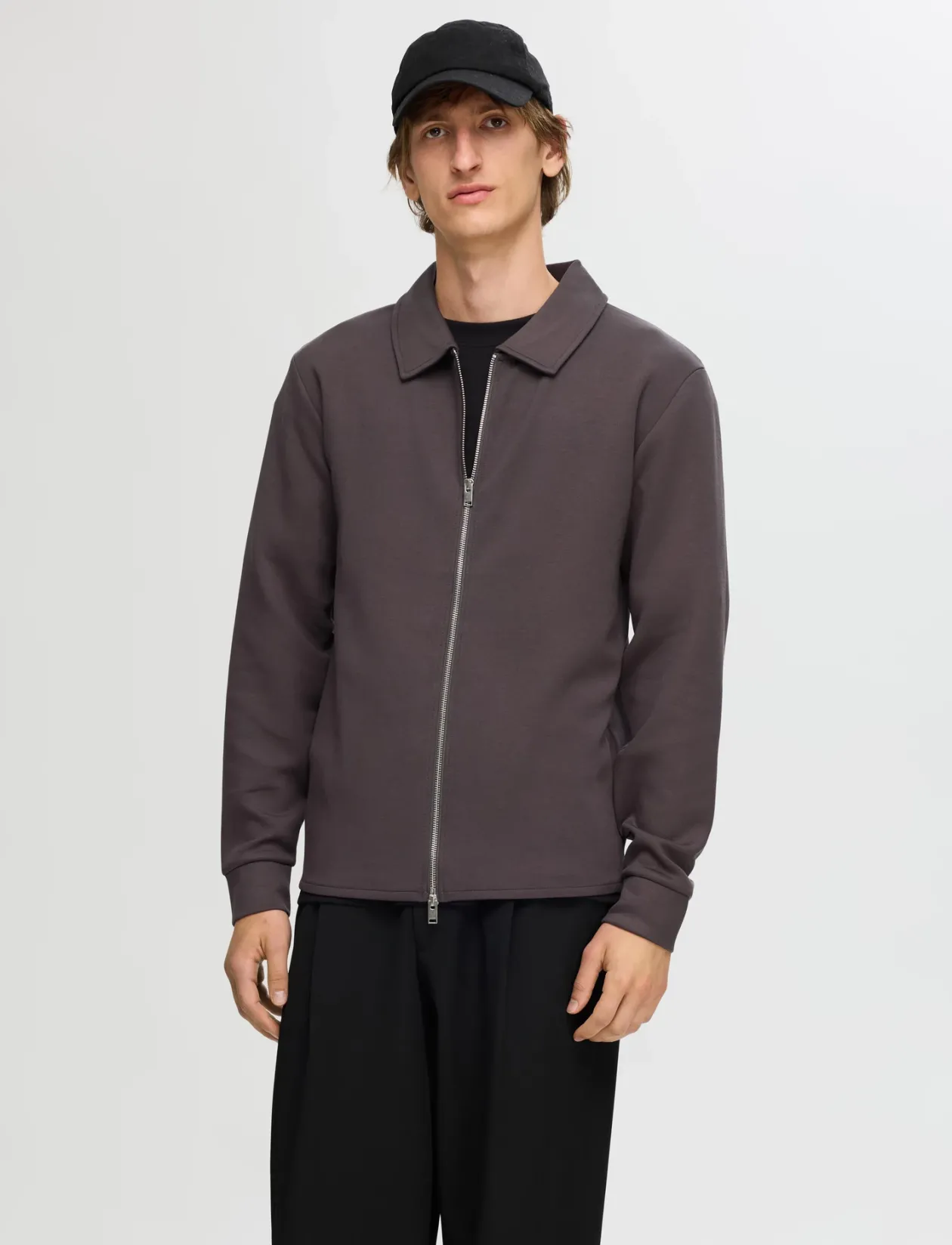 SLMEMANUEL SOFT FULL ZIP SWEAT NOOS - Sweatshirts