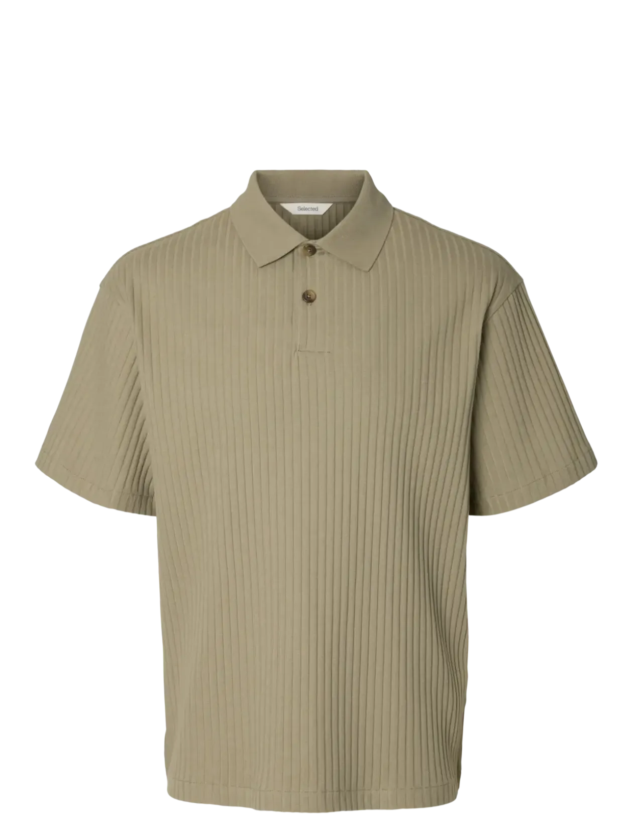 SLMRELAXSIMON RIBBED SS POLO - Kortærmede