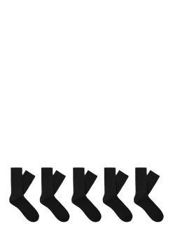 SLMRIVER 5-PACK RIB SOCK - Sokker