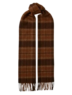 SLMTOPE WOOL CHECK SCARF - Halstørklæder
