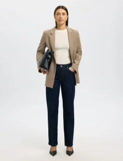 SLWRITA LS RELAXED BLAZER CAMEL MEL NOOS - Enkeltradede blazere