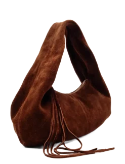 Small Alma Suede Chocolate Núnoo x Lia - Top handle tasker