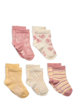 Socks w. Pattern (5-pack) - Børn