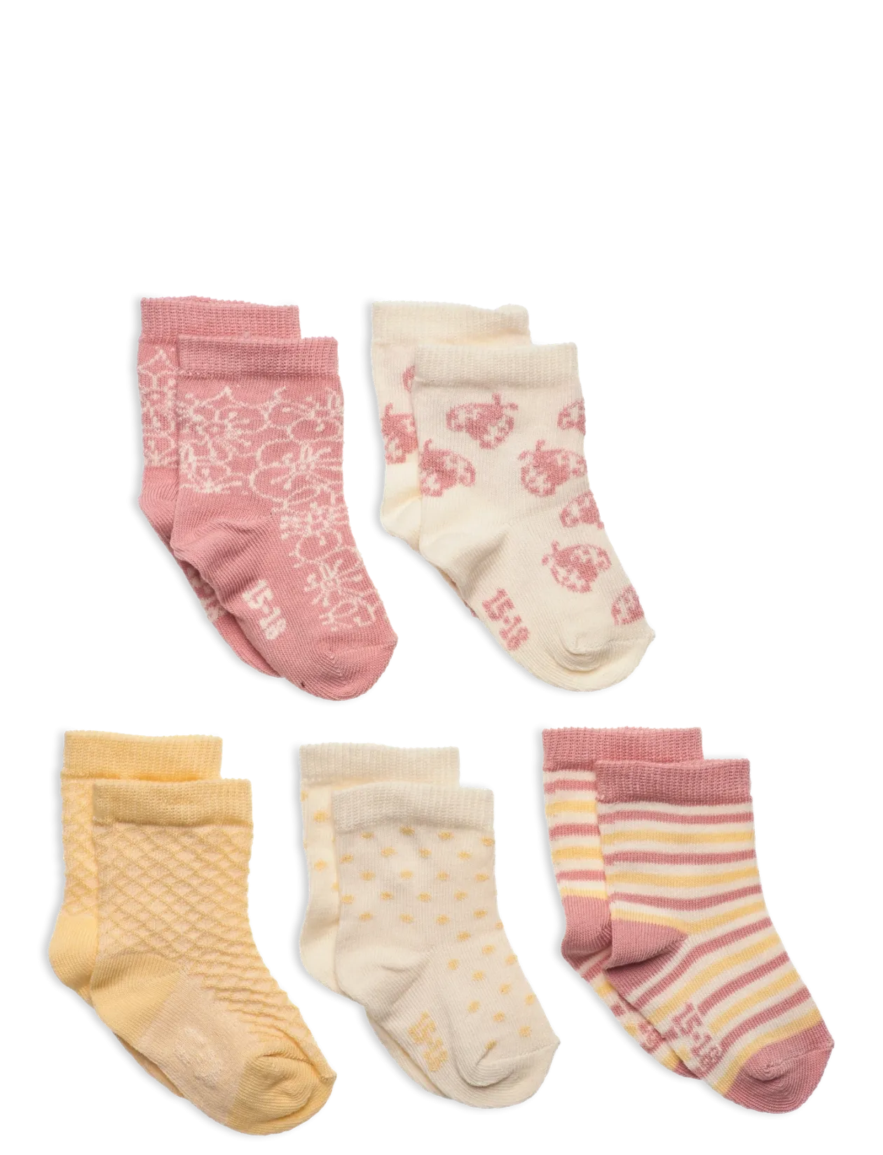 Socks w. Pattern (5-pack) - Børn