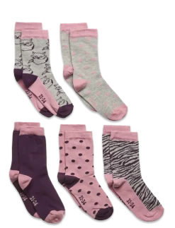 Sock w. pattern (5-pack) - Børn