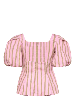 2344 Soft Jacquard Weave, Blouson S - Kortærmede bluser