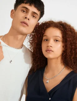 SPARKLE necklace 2-in-1 set, silver-plated - Halskæder
