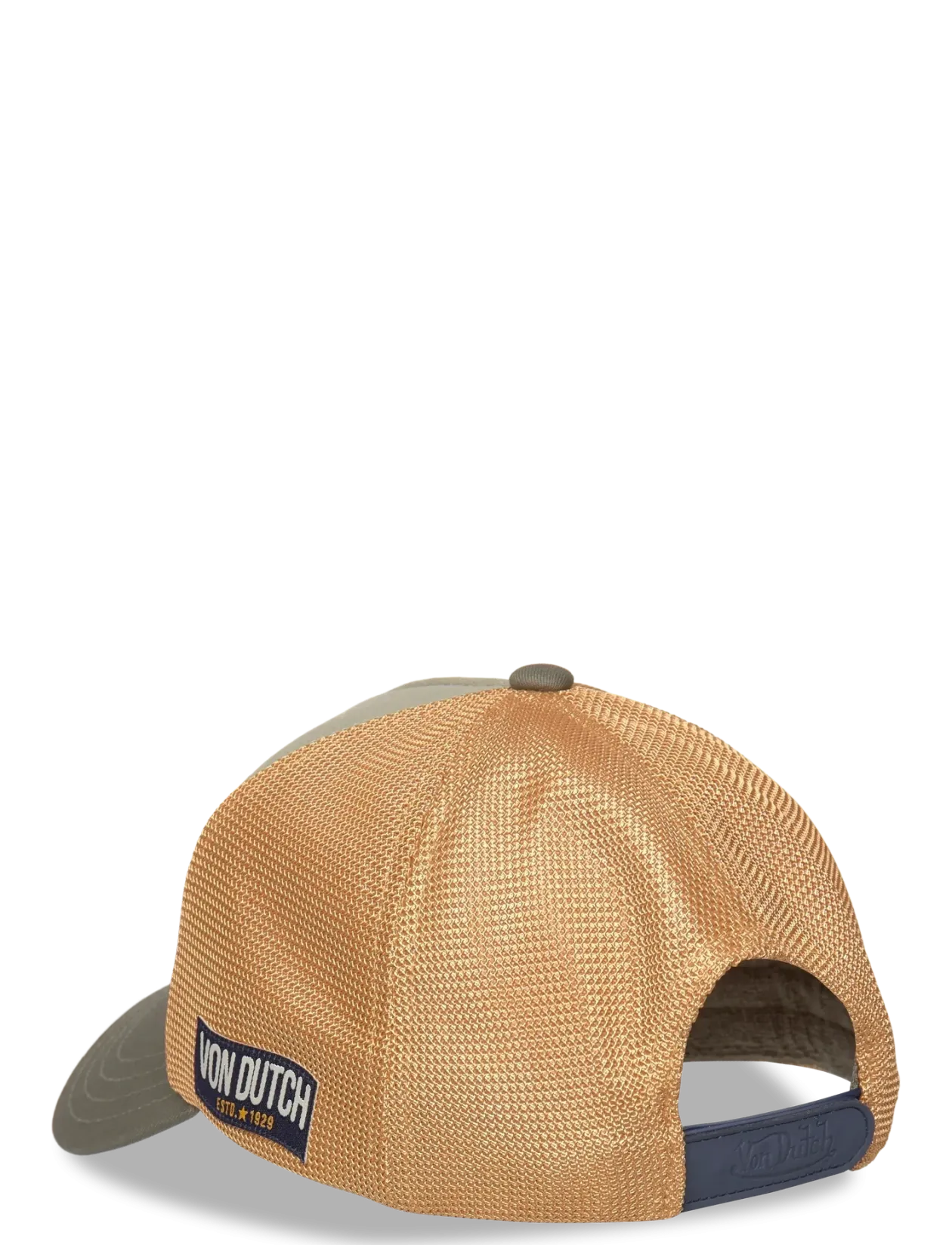 Square Patch Trucker Yellow/Dark Green Von Dutch - Kasketter