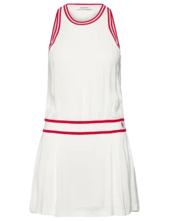 SRC Phoebe Dress White/Bright Red - Kjoler