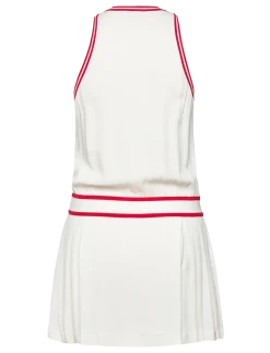 SRC Phoebe Dress White/Bright Red - Kjoler