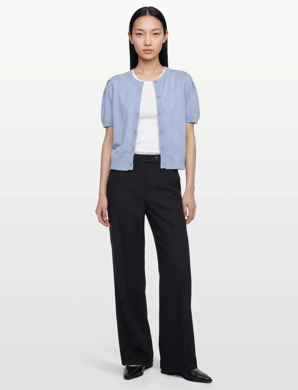 SRMarla SS O-neck Cardigan Knit - Cardigans