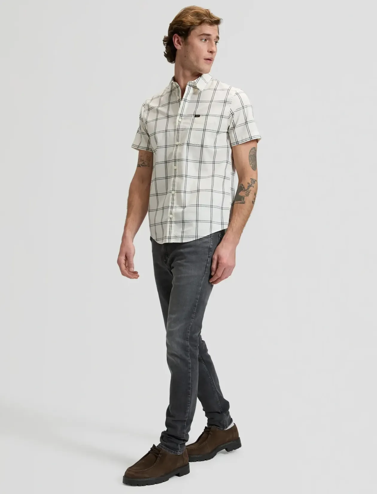 SS LEE BUTTON DOWN - Ternede skjorter