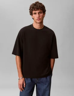 SS RLXD COOLING PIQUE EMBOSSED T - T-Shirts