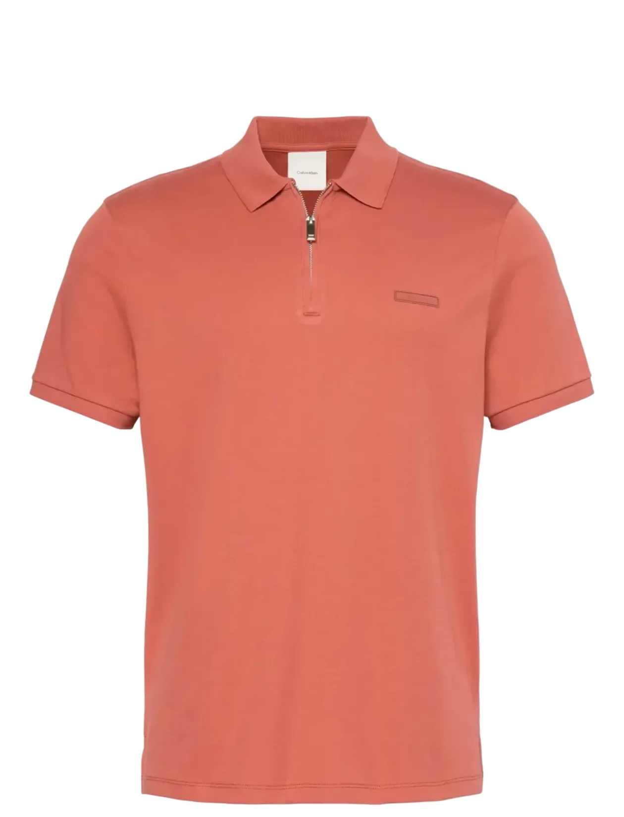 SS SLIM SUPIMA ZIP POLO - Kortærmede