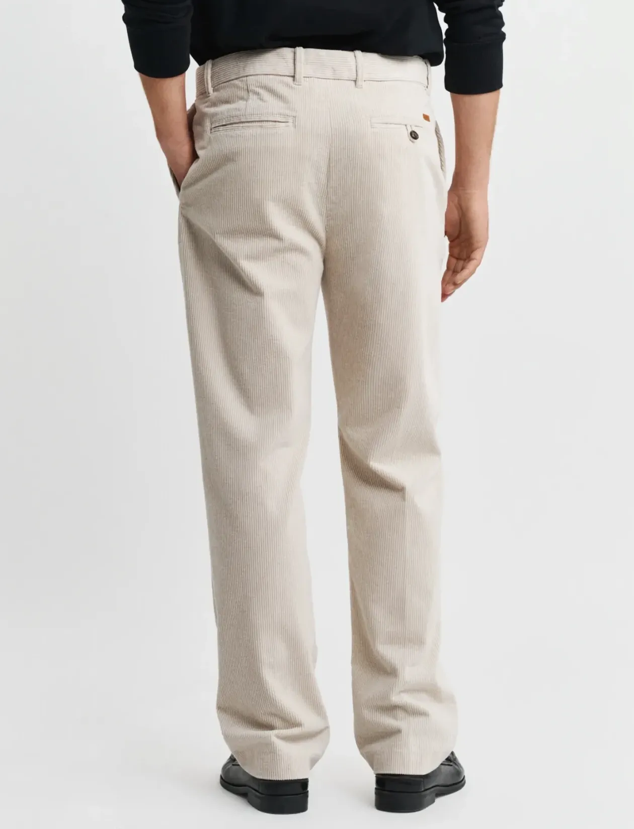 STRAIGHT FIT CORD PANTS - Chinos