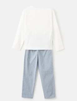 Striped long pyjamas - Sæt