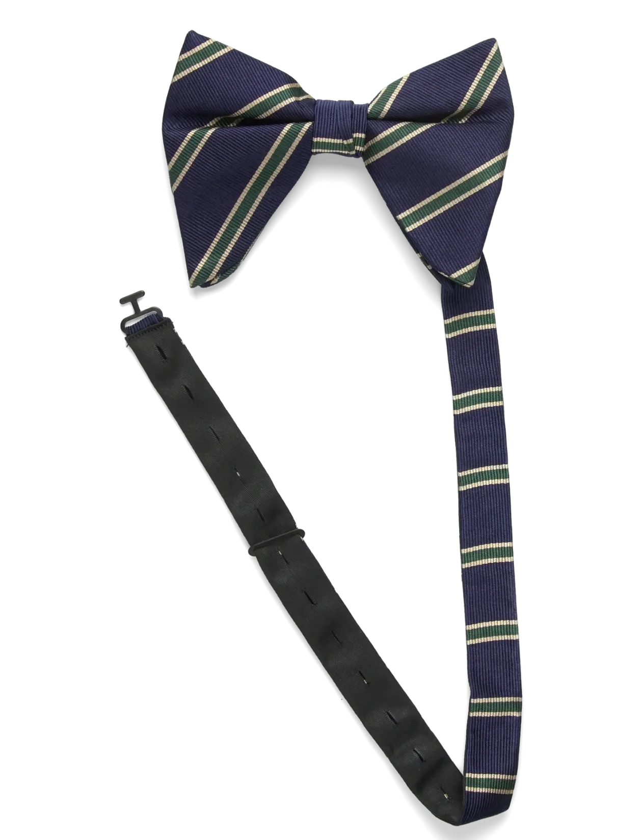 Striped Oversized Bow Tie - Butterflies