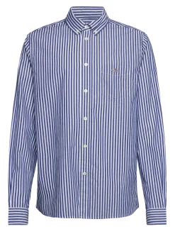 STRIPED SHIELD POPLIN SHIRT - Langærmede skjorter