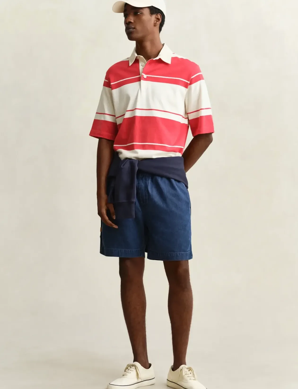 STRIPED SS RUGGER - Kortærmede