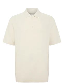 structured knit polo - Kortærmede poloer