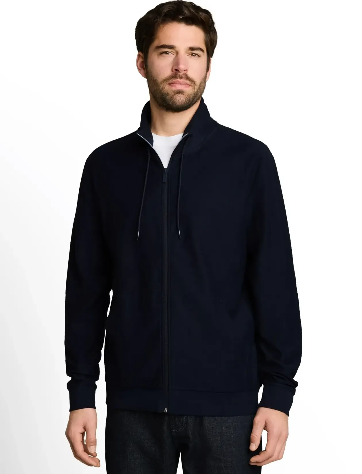 structured stand-up jacket - Vindjakker