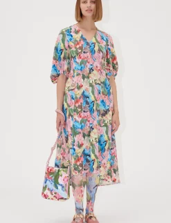 2259 Structure Stretch, 3/4 Sleeve - Midi kjoler