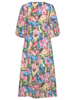 2259 Structure Stretch, 3/4 Sleeve - Midi kjoler