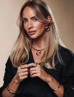 Studio Earring Silver - Vedhæng øreringe