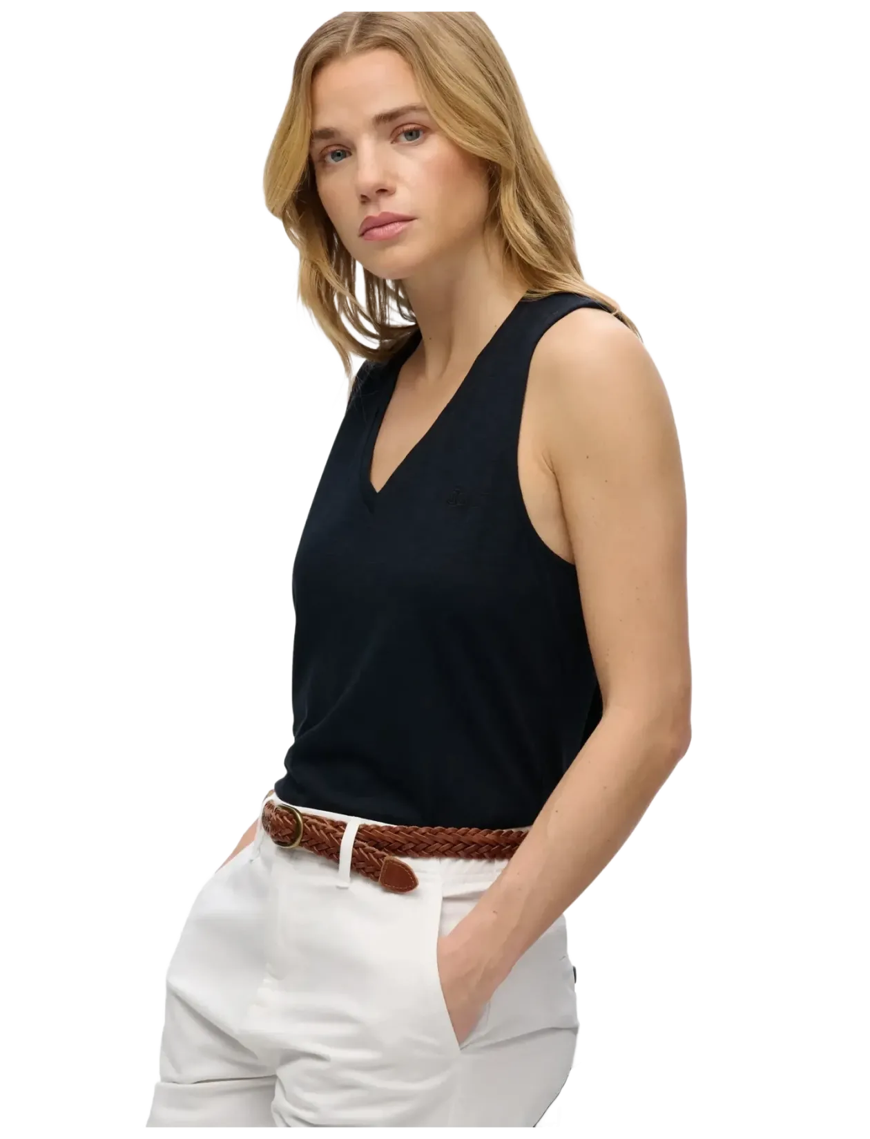 STUDIOS VEE NECK VEST - Ærmeløse bluser
