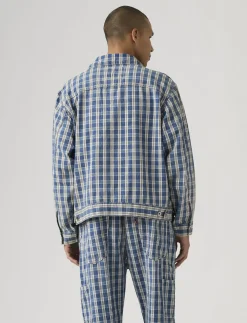 SUNRISE TRUCKER SUMMER CHECK T - Uforede denimjakker