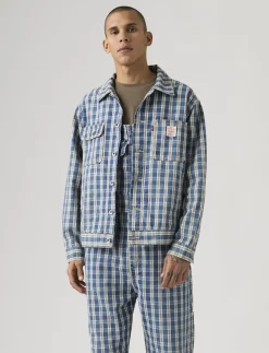 SUNRISE TRUCKER SUMMER CHECK T - Uforede denimjakker