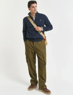 SUPERFINE LAMBSWOOL HALF ZIP - Strik