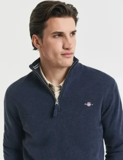 SUPERFINE LAMBSWOOL HALF ZIP - Strik
