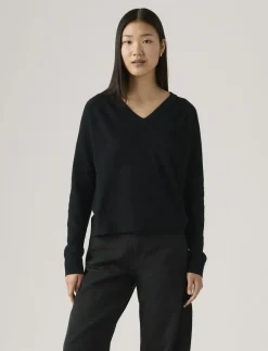 SUPER SOFT VNECK PULLOVER ANTH - Strik