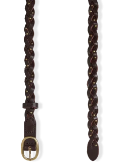 TAYLOR BRAID BELT CHOCOLATE MA - Bælter