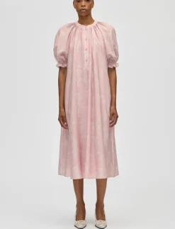 Tencel, Front Placket Long Dress - Maxikjoler
