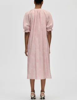 Tencel, Front Placket Long Dress - Maxikjoler