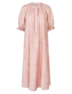 Tencel, Front Placket Long Dress - Maxikjoler