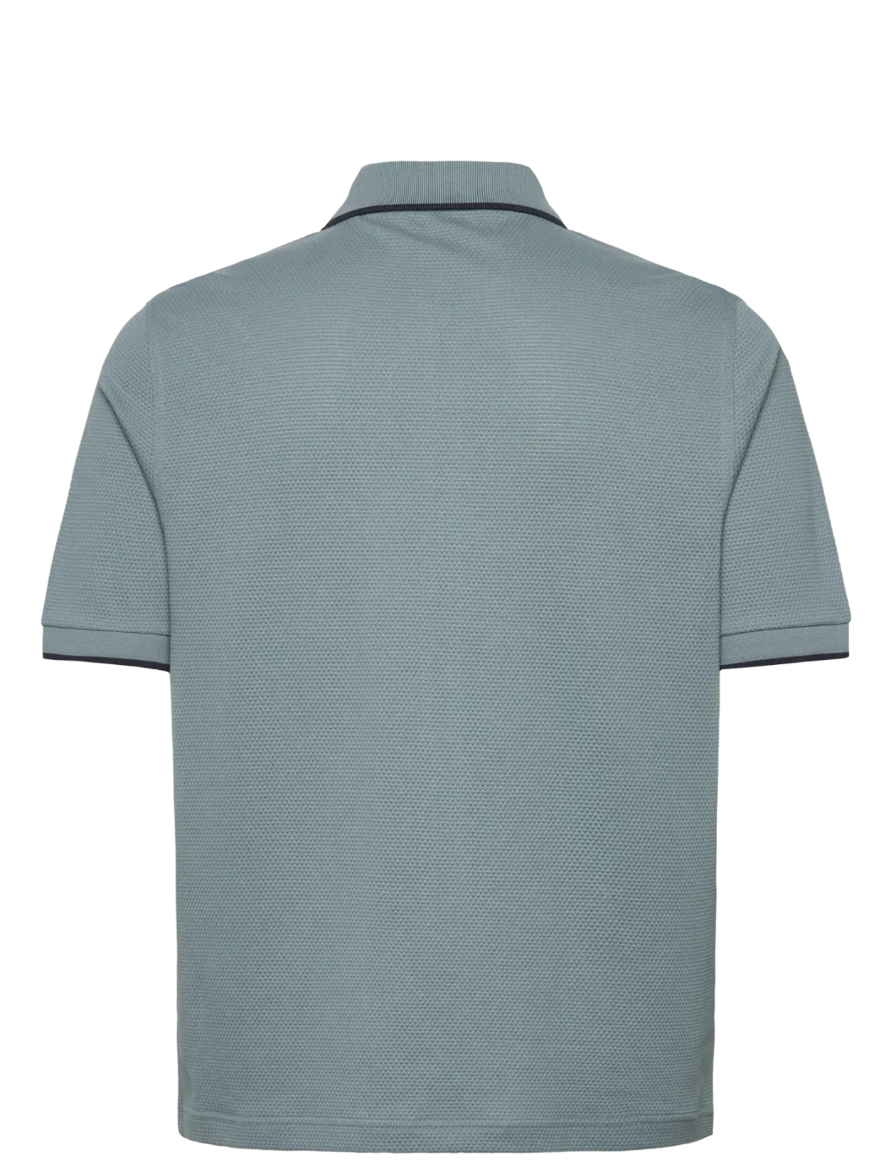 TEXTURED ZIP POLO - Kortærmede
