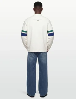 TIPPED SLEEVE COLLARED SWEAT - Polostrik
