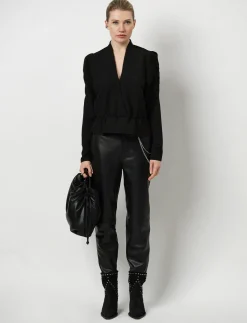 Trinity pleated top - Langærmede bluser