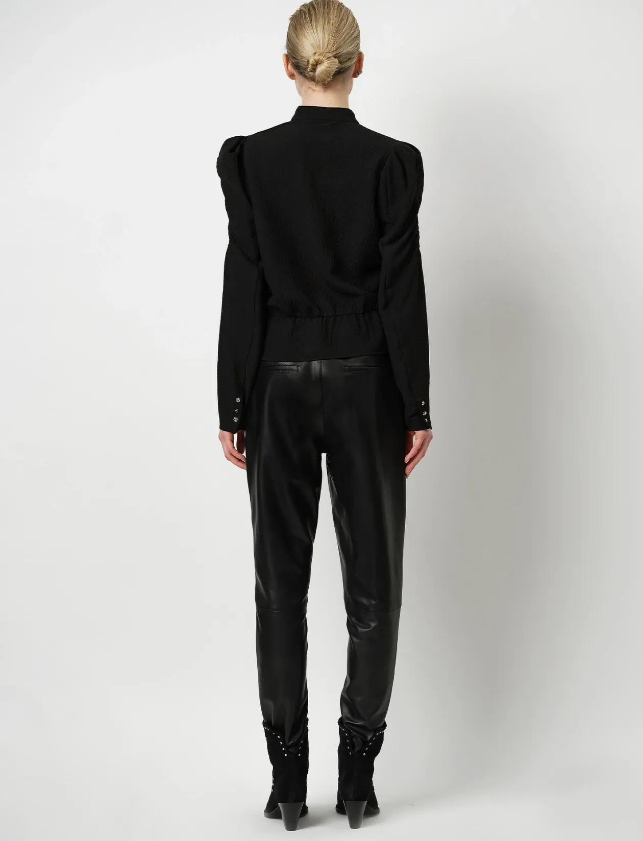 Trinity pleated top - Langærmede bluser
