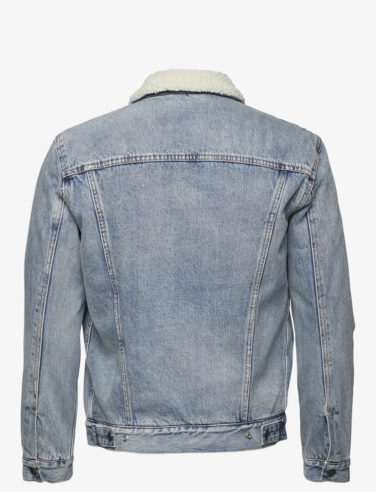 TYPE 3 SHERPA TRUCKER STONEBRI - Forede denimjakker