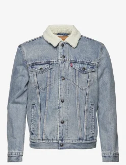 TYPE 3 SHERPA TRUCKER STONEBRI - Forede denimjakker
