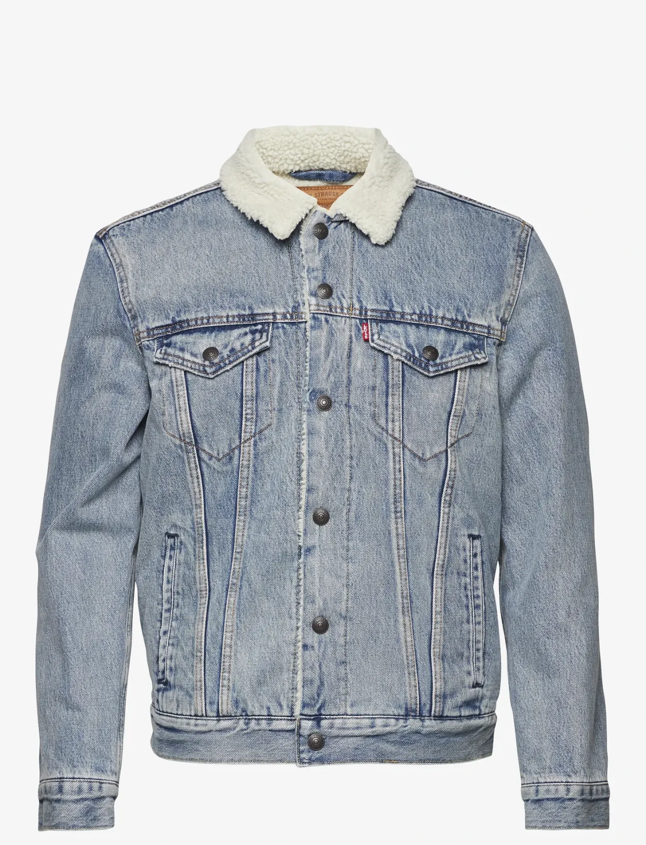 TYPE 3 SHERPA TRUCKER STONEBRI - Forede denimjakker