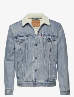 TYPE 3 SHERPA TRUCKER STONEBRI - Forede denimjakker