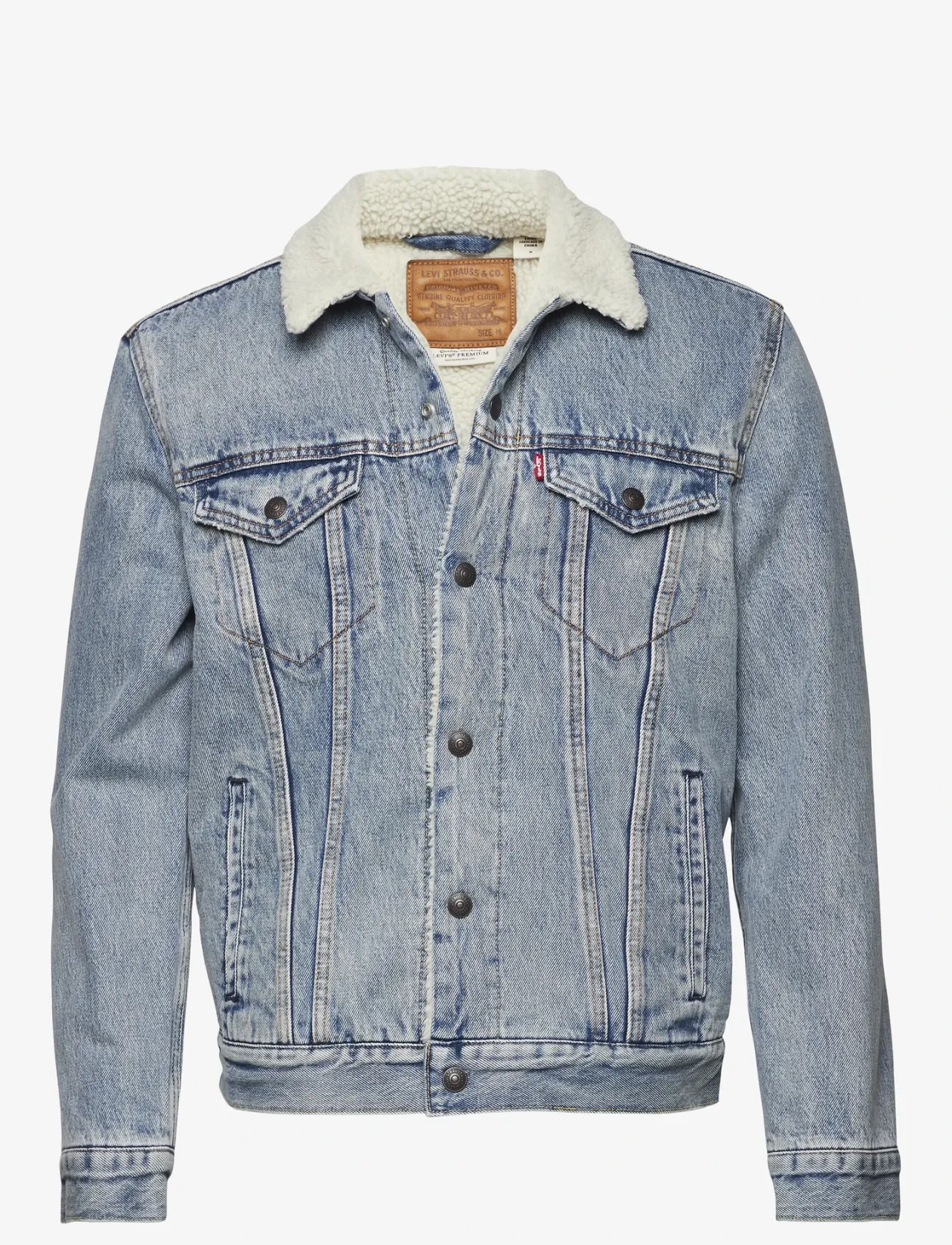 TYPE 3 SHERPA TRUCKER STONEBRI - Forede denimjakker