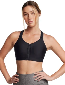 UA Infinity High Zip 2.0 Bra - Sports-bh'er